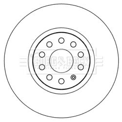 BORG & BECK Тормозной диск BBD5978S